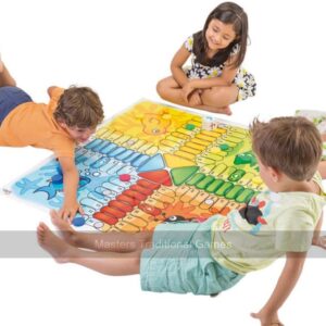 Giant Ludo Game with Large 1 Metre Floor Mat - Masters Traditional Games shop Giant Ludo Game with Large 1 Metre Floor Mat