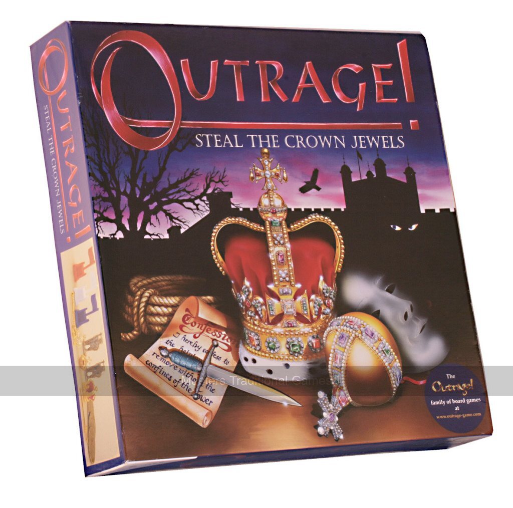 Outrage! Steal the Crown Jewels board game - Masters Traditional Games Outrage! Steal the Crown Jewels board game