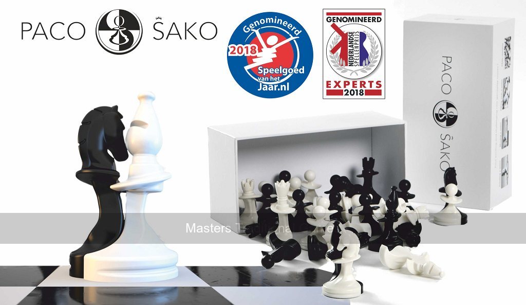 PacoSako Chess Pieces (black & white) - Masters Traditional Games shop PacoSako Chess Pieces (black & white)