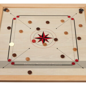 Philos Carrom Set with Accessories (Regulation-Size Carrom Board) - Masters Traditional Games shop Philos Carrom Set with Accessories (Regulation-Size Carrom Board)