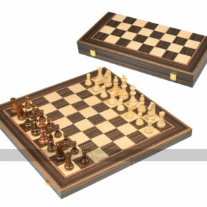 Philos Tournament Folding Wooden Chess Set - 55mm Squares