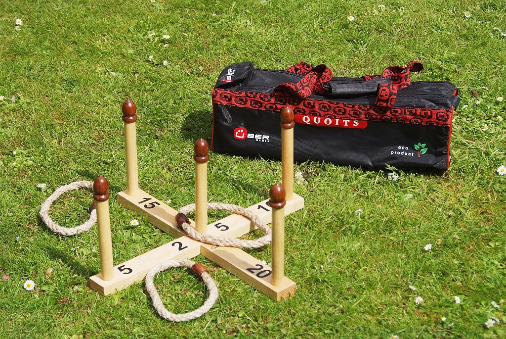 Uber Games Quoits with Canvas Carry Bag - Masters Traditional Games Uber Games Quoits with Canvas Carry Bag