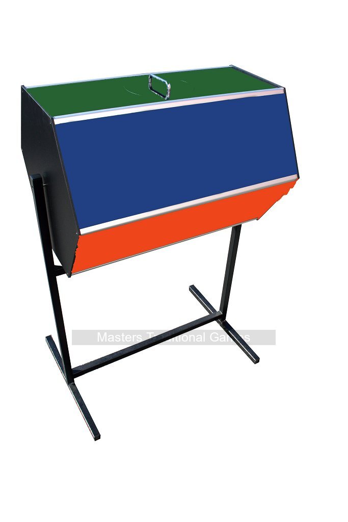 Harlequin Raffle Drum Size - 3 on Floor Stand (45000 ticket capacity) - Masters Traditional Games Harlequin Raffle Drum Size - 3 on Floor Stand (45000 ticket capacity)