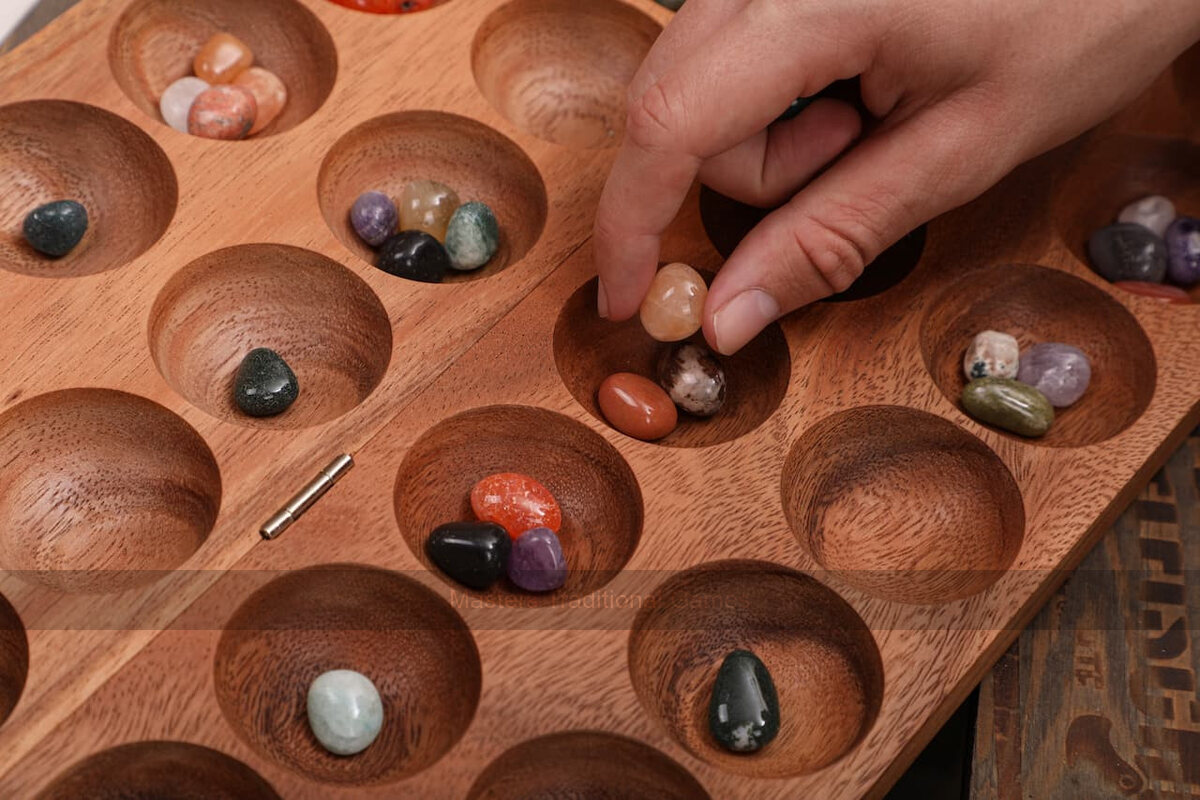 Rombol Wooden Hus Bao Game - Masters Traditional Games shop Rombol Wooden Hus Bao Game