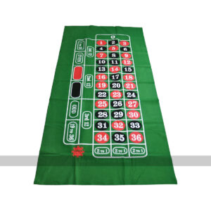 Roulette Mat - Green Felt Cloth, 180 x 90cm - Masters Traditional Games shop Roulette Mat - Green Felt Cloth, 180 x 90cm