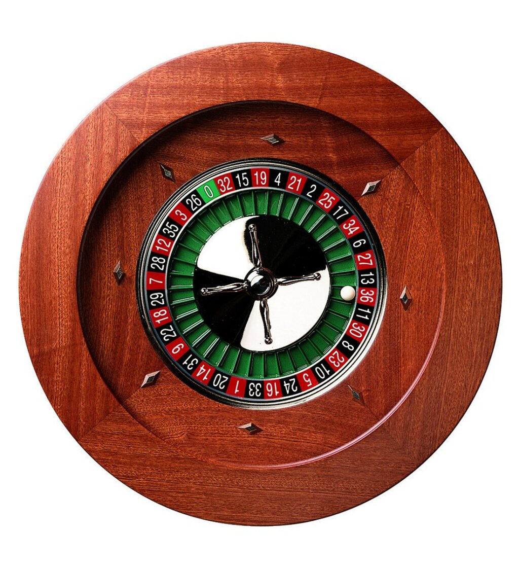 Dal Negro Montecarlo 50cm Mahogany Roulette Wheel (Quadratto) - Masters Traditional Games Dal Negro Montecarlo 50cm Mahogany Roulette Wheel (Quadratto)