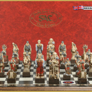 SAC Viking Chess Set, Hand-Painted (without board)