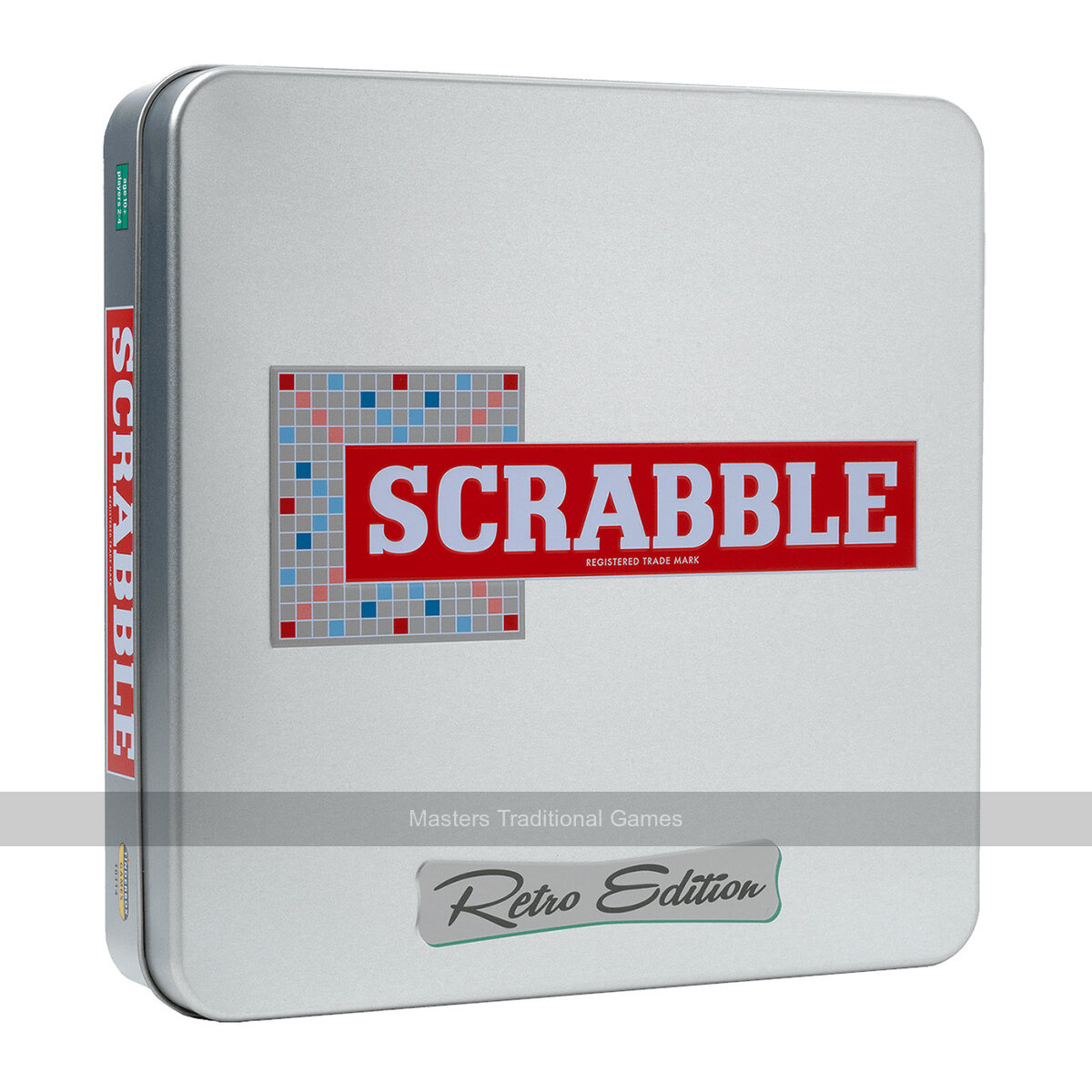 Scrabble - English Retro Edition In Tin - Masters Traditional Games Scrabble - English Retro Edition In Tin