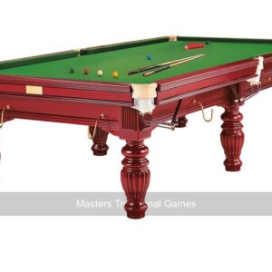 Dynamic Prince 9ft Mahogany Snooker Table - Mahogany - Masters Traditional Games shop Dynamic Prince 9ft Mahogany Snooker Table - Mahogany