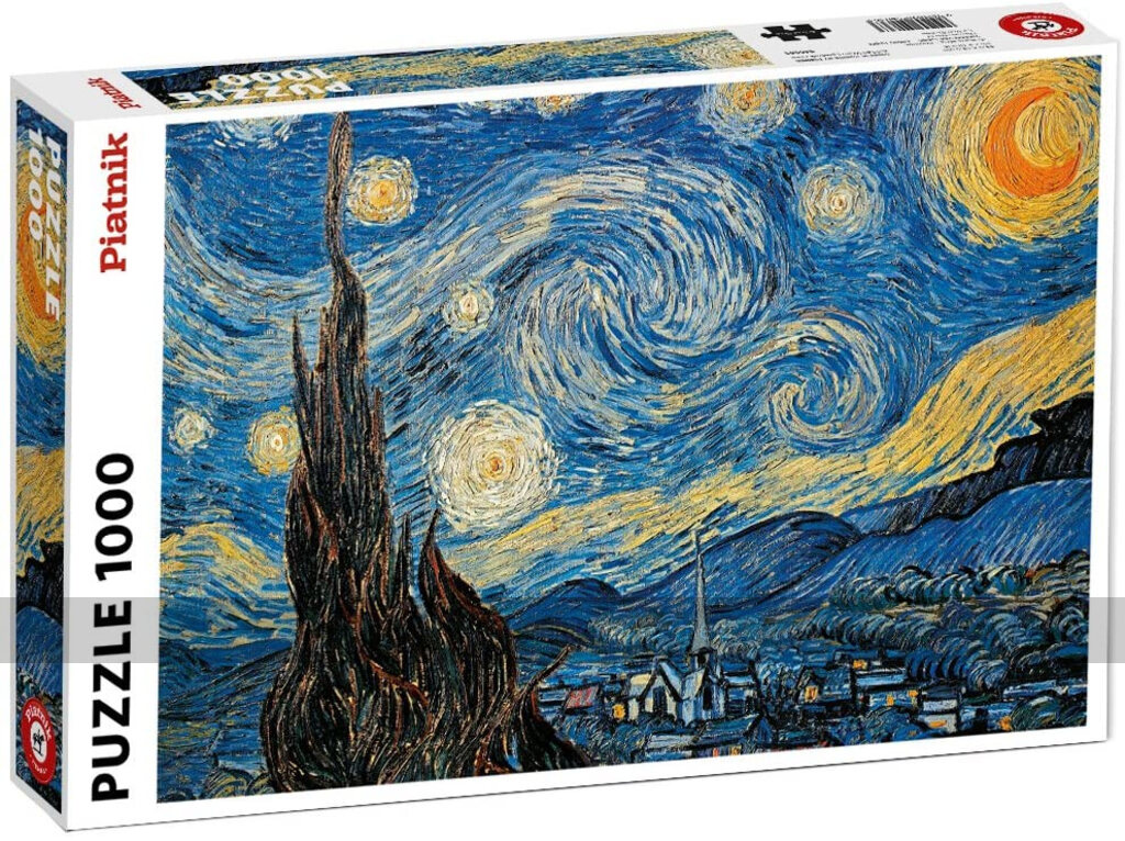 Van Gogh Starry Night 1000 piece Jigsaw Puzzle - Masters Traditional Games shop Van Gogh Starry Night 1000 piece Jigsaw Puzzle