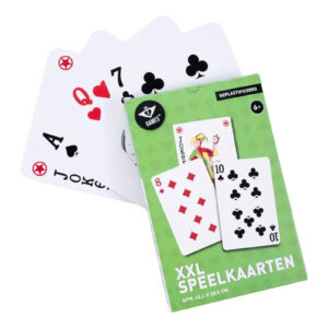 XXL Plastic Coated Playing Cards - Masters Traditional Games shop XXL Plastic Coated Playing Cards