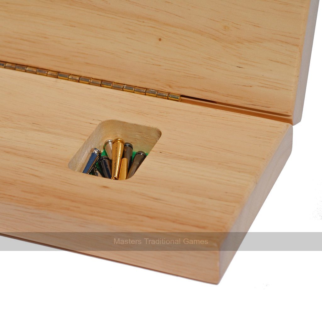 Cabinet Cribbage - Wooden 3 Track Board with Pegs, Cards & Storage - Masters Traditional Games shop Cabinet Cribbage - Wooden 3 Track Board with Pegs, Cards & Storage
