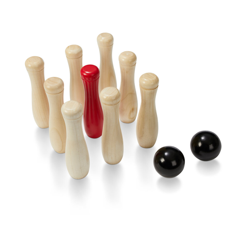 Uber Games Skittles (9 Pins plus a red-topped Kingpin) - Masters Traditional Games Uber Games Skittles (9 Pins plus a red-topped Kingpin)