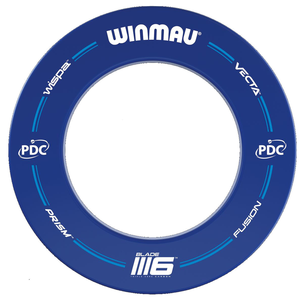 Winmau Blade 6 PDC Surround Set (Dartboard, Surround and 6 Darts) - Masters Traditional Games shop Winmau Blade 6 PDC Surround Set (Dartboard, Surround and 6 Darts)