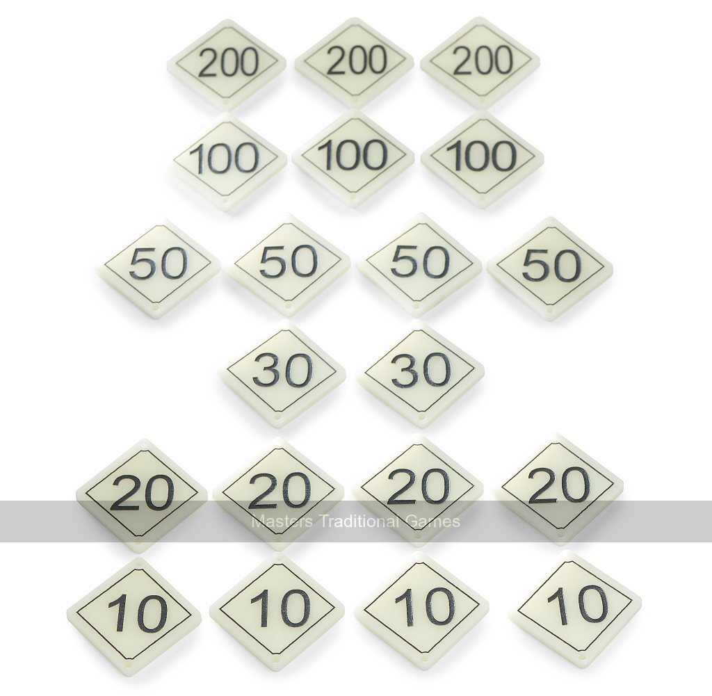 Bar Billiards Plastic Numbers for tables with 1 x 30 and 2 x 10 holes - Masters Traditional Games Bar Billiards Plastic Numbers for tables with 1 x 30 and 2 x 10 holes
