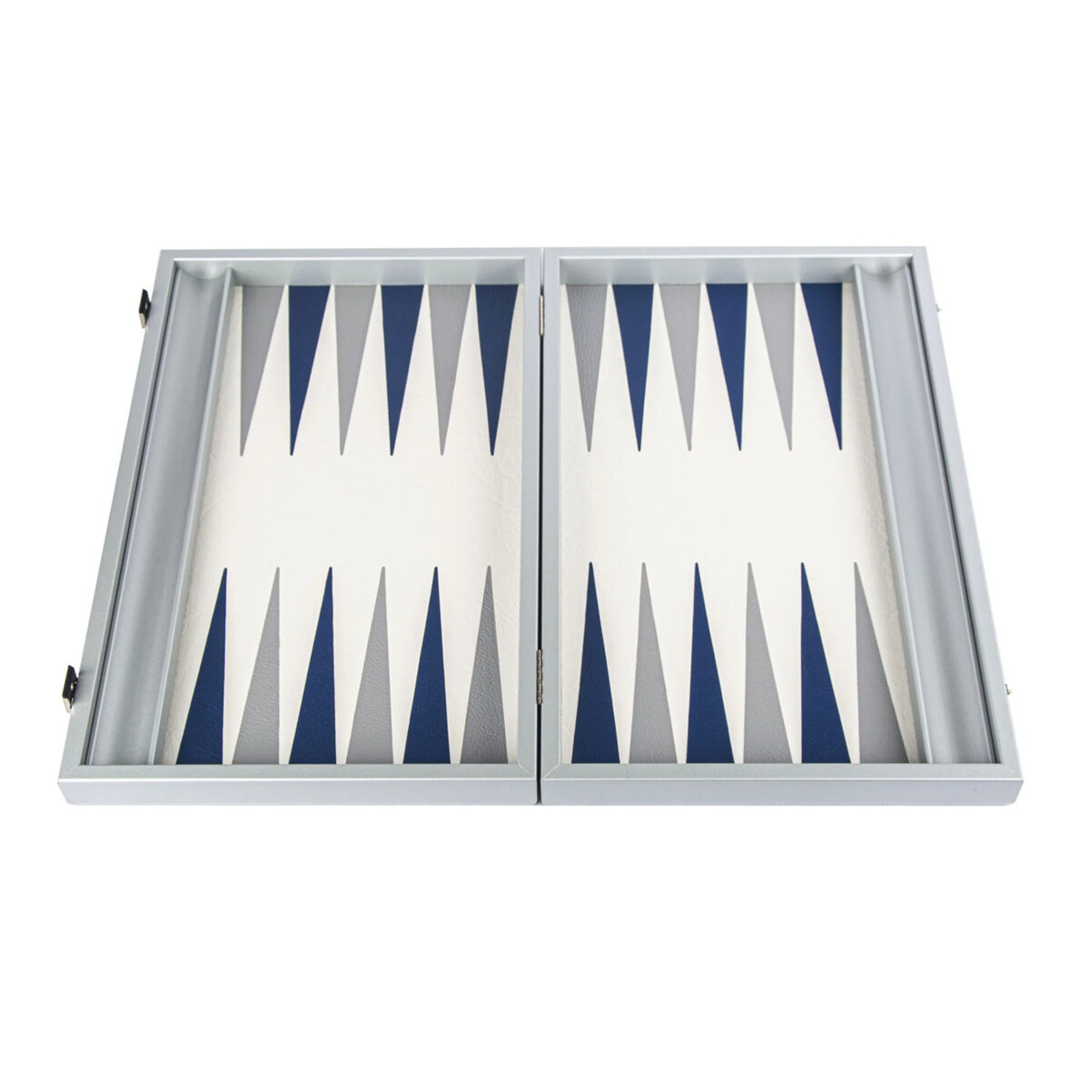 Manopoulos Minimalist Art Navy Blue 19 inch Leatherette Backgammon Set - Masters Traditional Games shop Manopoulos Minimalist Art Navy Blue 19 inch Leatherette Backgammon Set