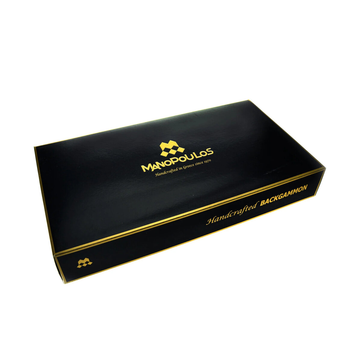 Manopoulos Minimalist Art Navy Blue 19 inch Leatherette Backgammon Set - Masters Traditional Games shop Manopoulos Minimalist Art Navy Blue 19 inch Leatherette Backgammon Set