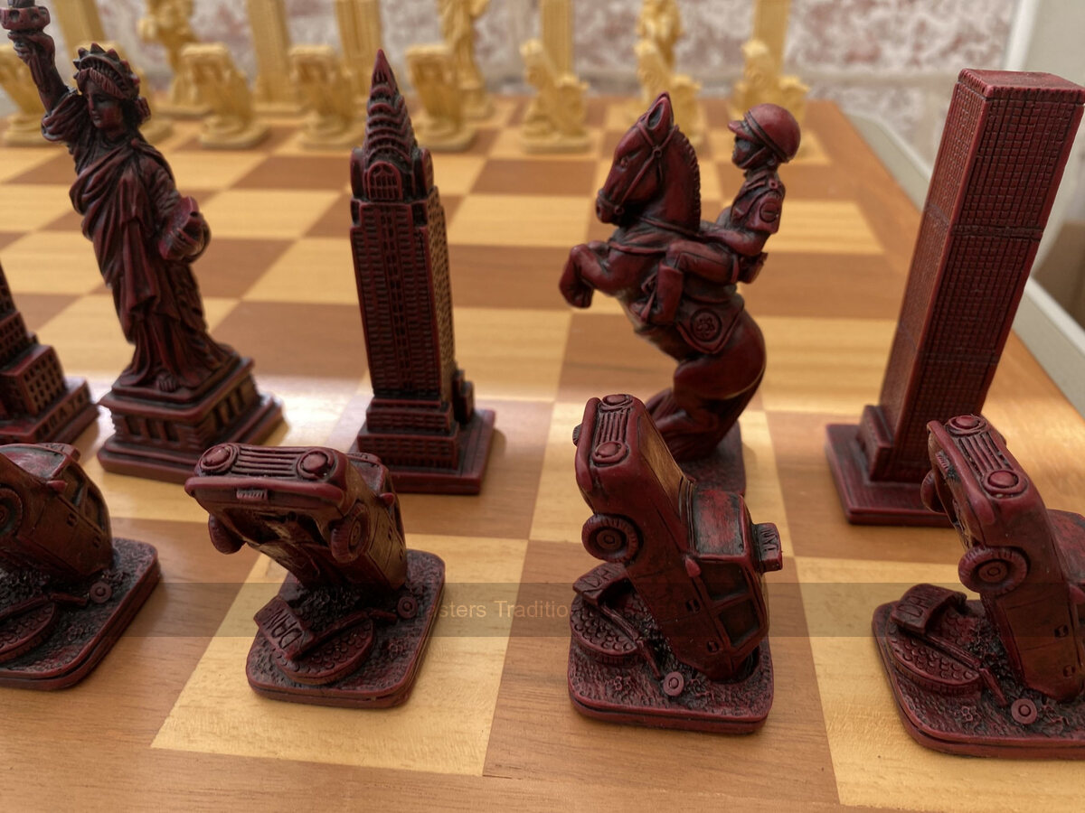 New York Berkeley Chess Set with 4.25 inch King - Masters Traditional Games New York Berkeley Chess Set with 4.25 inch King