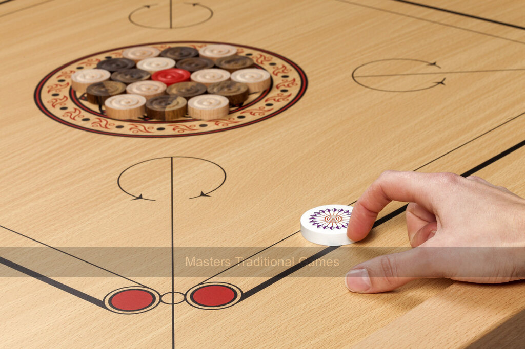 Philos Classic Carrom Set with Accessories - Masters Traditional Games Philos Classic Carrom Set with Accessories