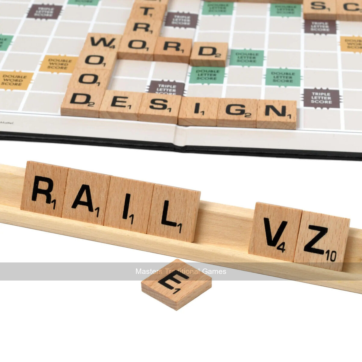 Scrabble - English Retro Edition In Tin - Masters Traditional Games Scrabble - English Retro Edition In Tin