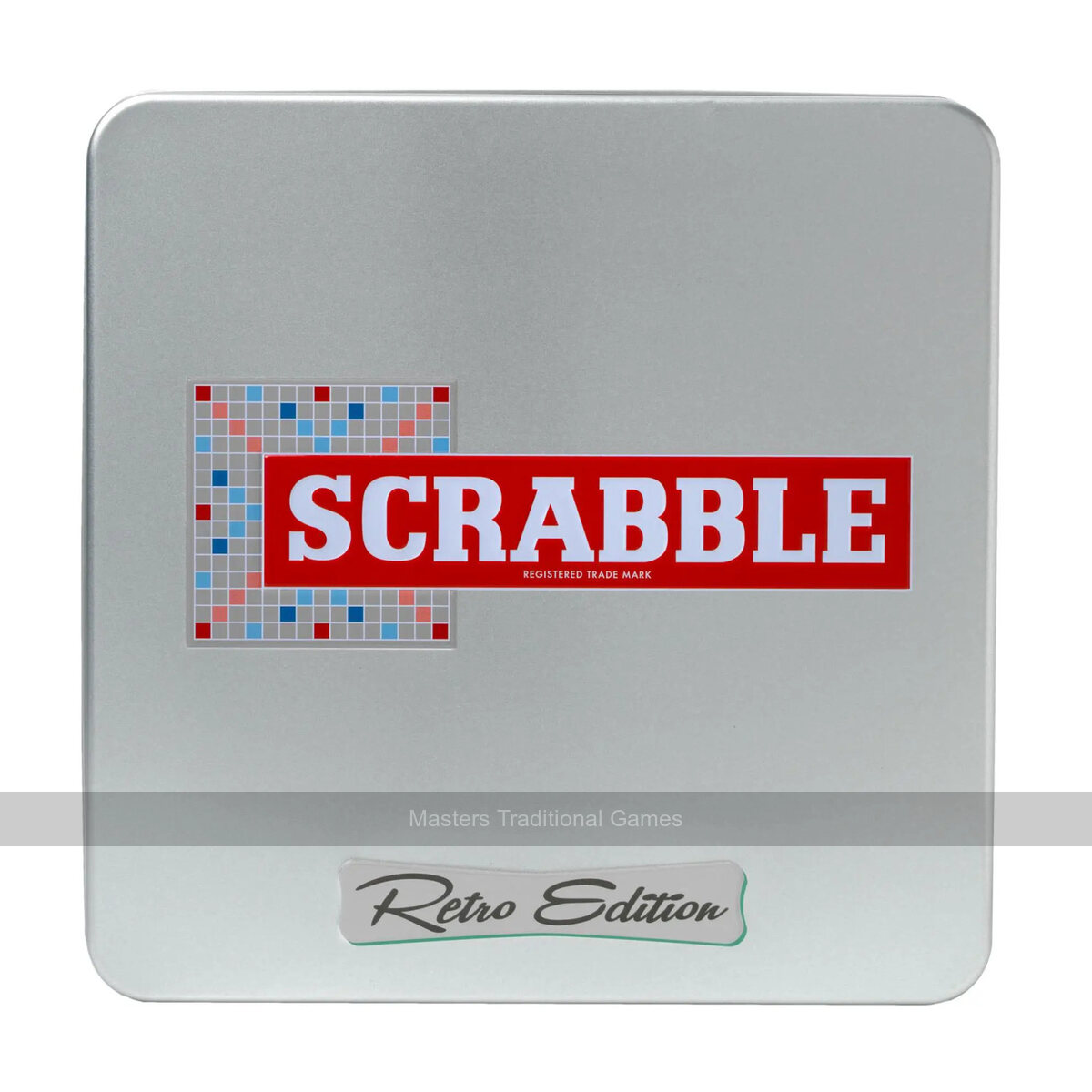 Scrabble - English Retro Edition In Tin - Masters Traditional Games Scrabble - English Retro Edition In Tin