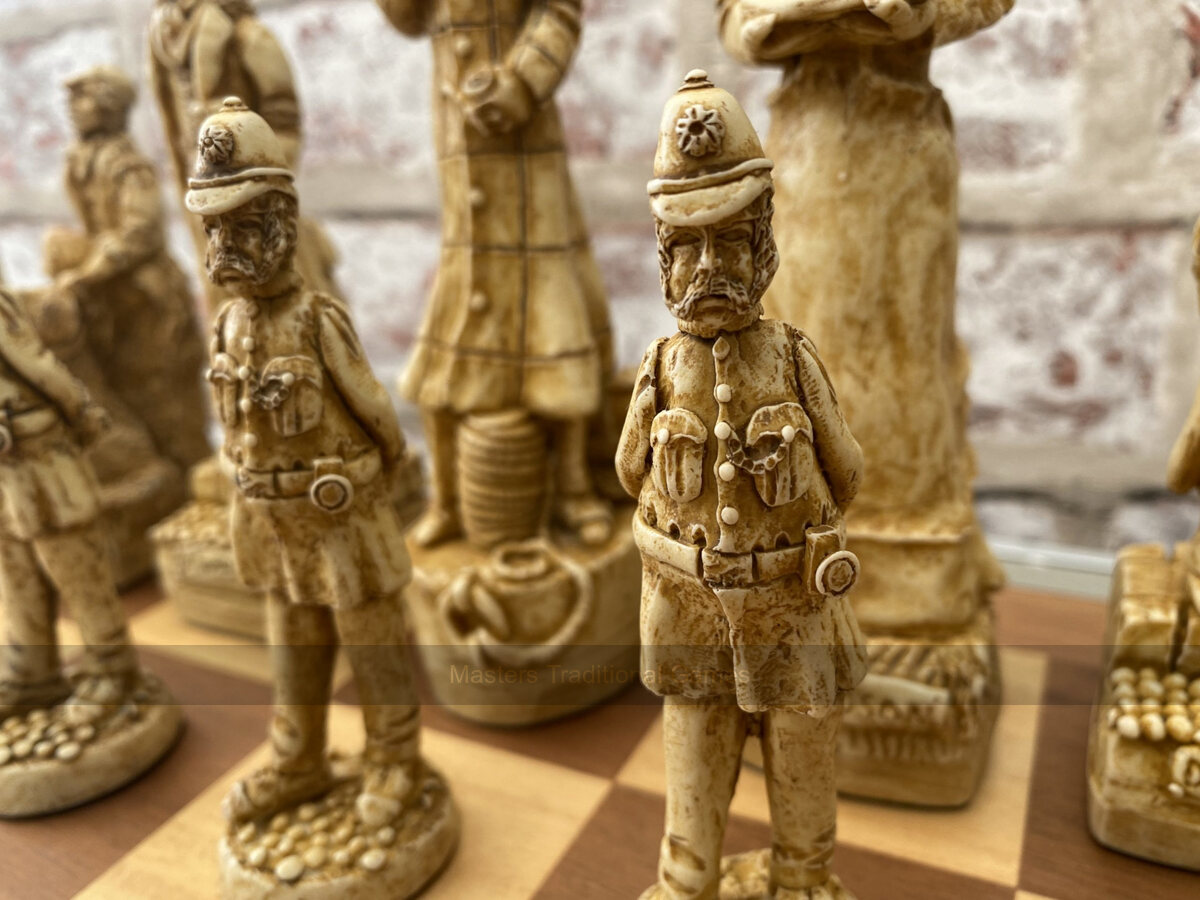 Sherlock Holmes Berkeley Chess Set with 6 inch King - Masters Traditional Games Sherlock Holmes Berkeley Chess Set with 6 inch King