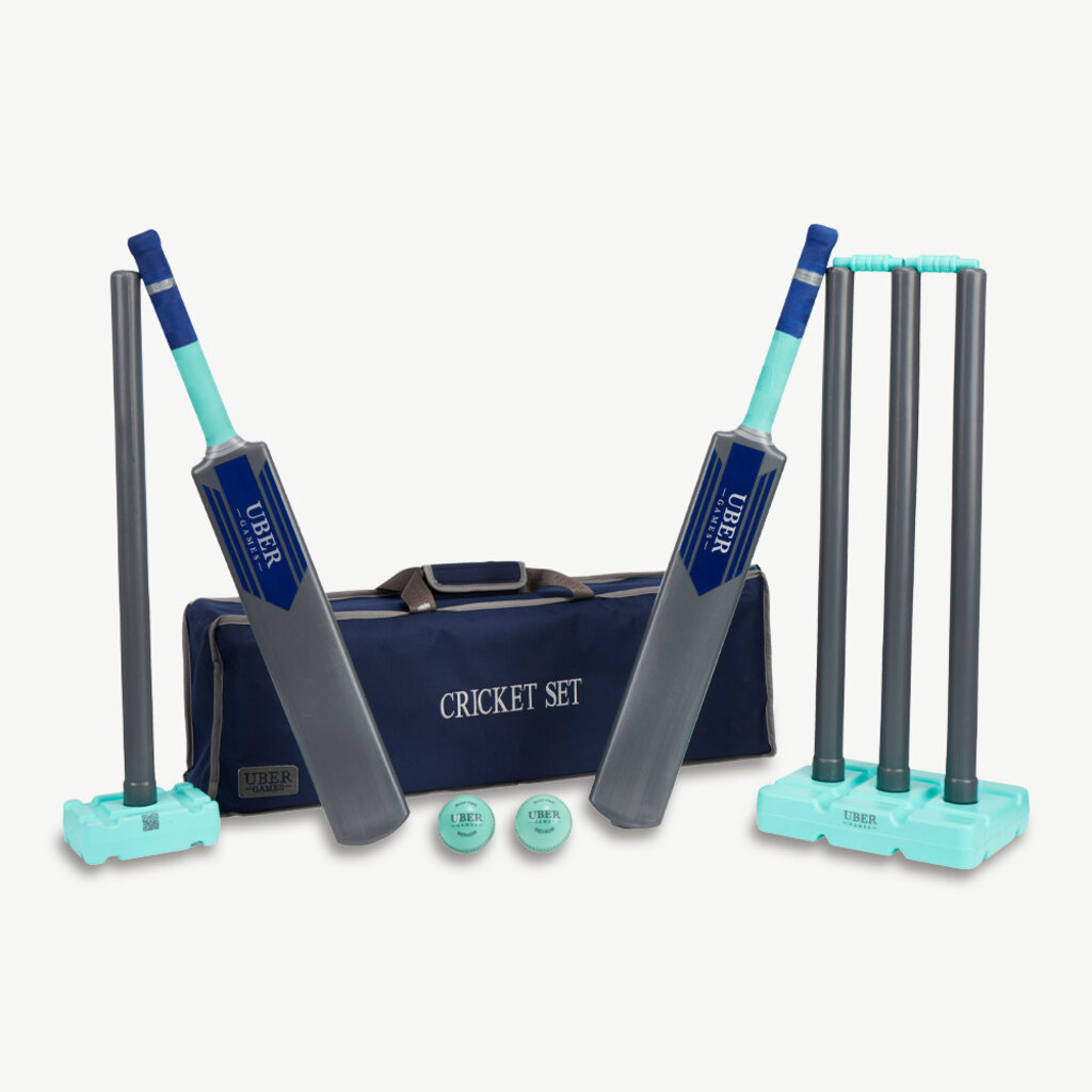 Uber Games Crazy Plastic Cricket Set - Junior - Masters Traditional Games Uber Games Crazy Plastic Cricket Set - Junior
