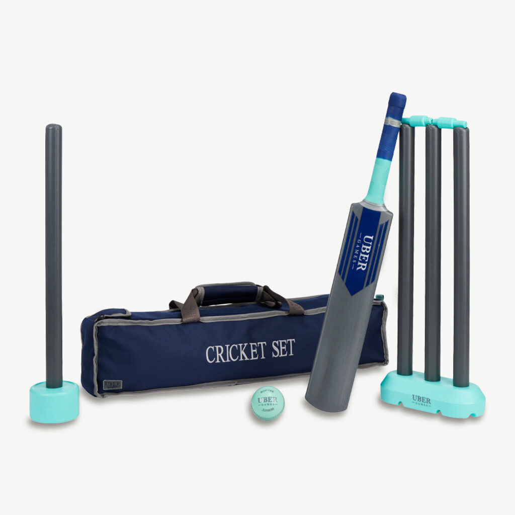 Uber Games Crazy Plastic Cricket Set - Junior - Masters Traditional Games Uber Games Crazy Plastic Cricket Set - Junior