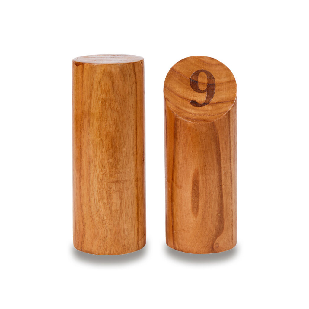 Uber Games Wooden Scatter Number Skittles Set - Masters Traditional Games Uber Games Wooden Scatter Number Skittles Set