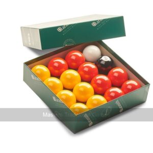 Aramith Premier Red & Yellow 1 & 7/8 inch League Pool Balls