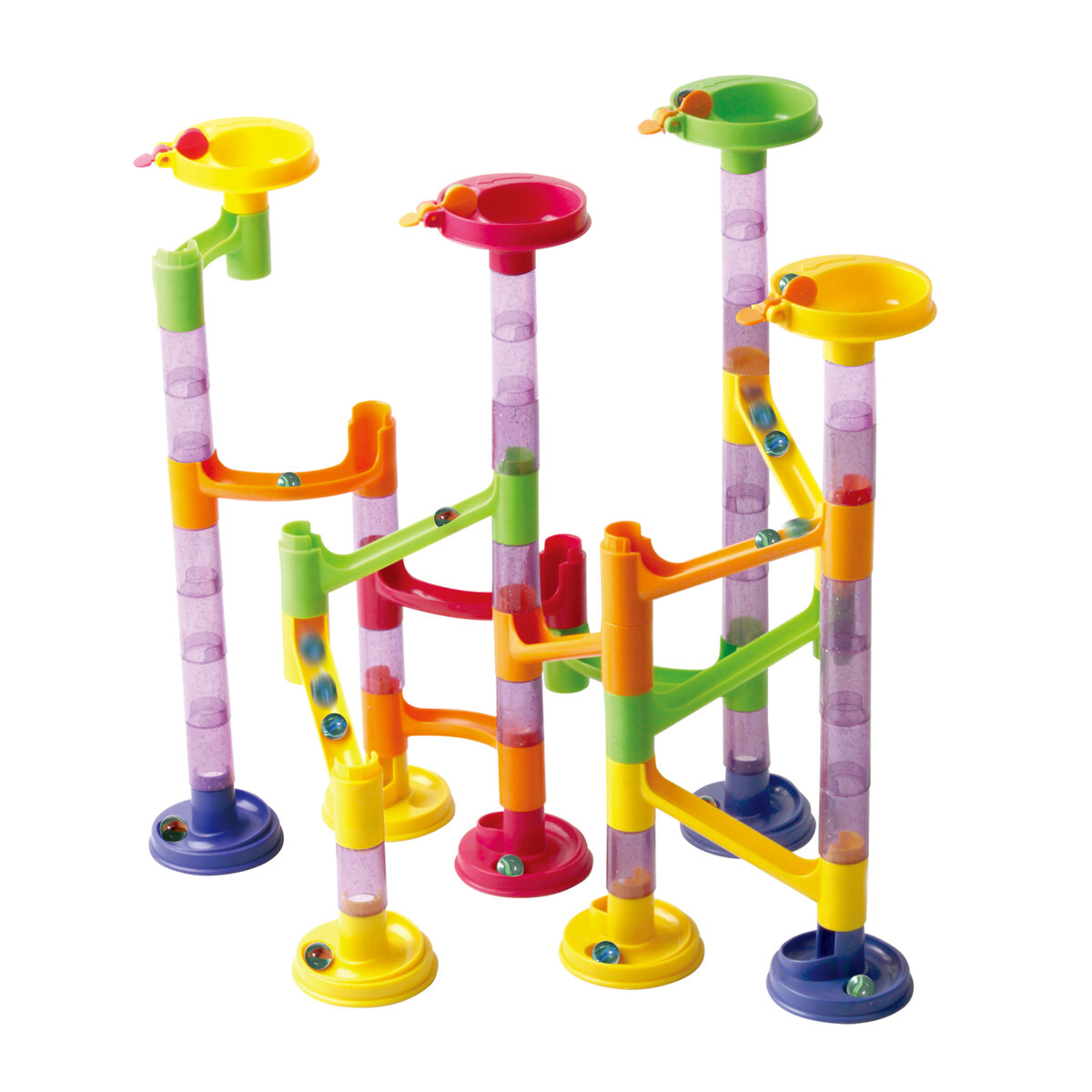 50-Piece Marble Run - Masters Traditional Games 50-Piece Marble Run