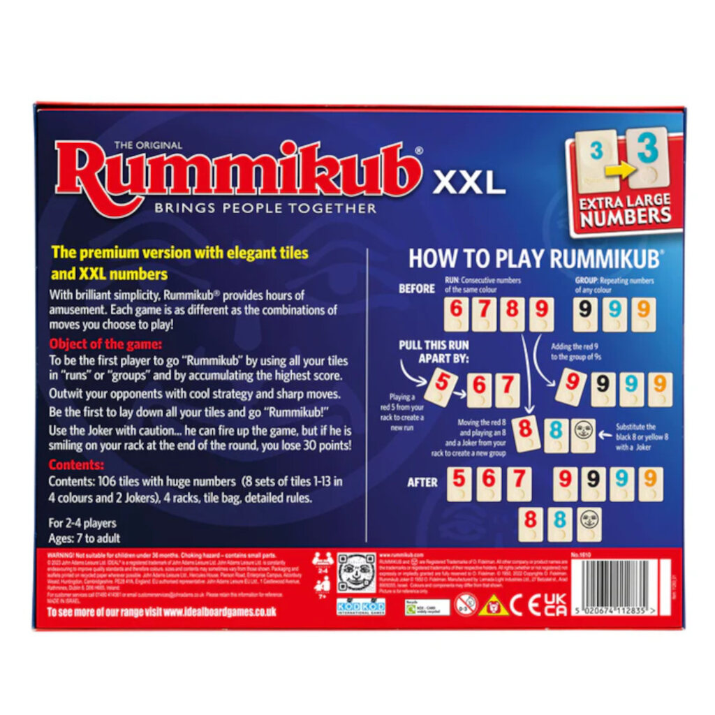 Rummikub XXL - Masters Traditional Games Rummikub XXL