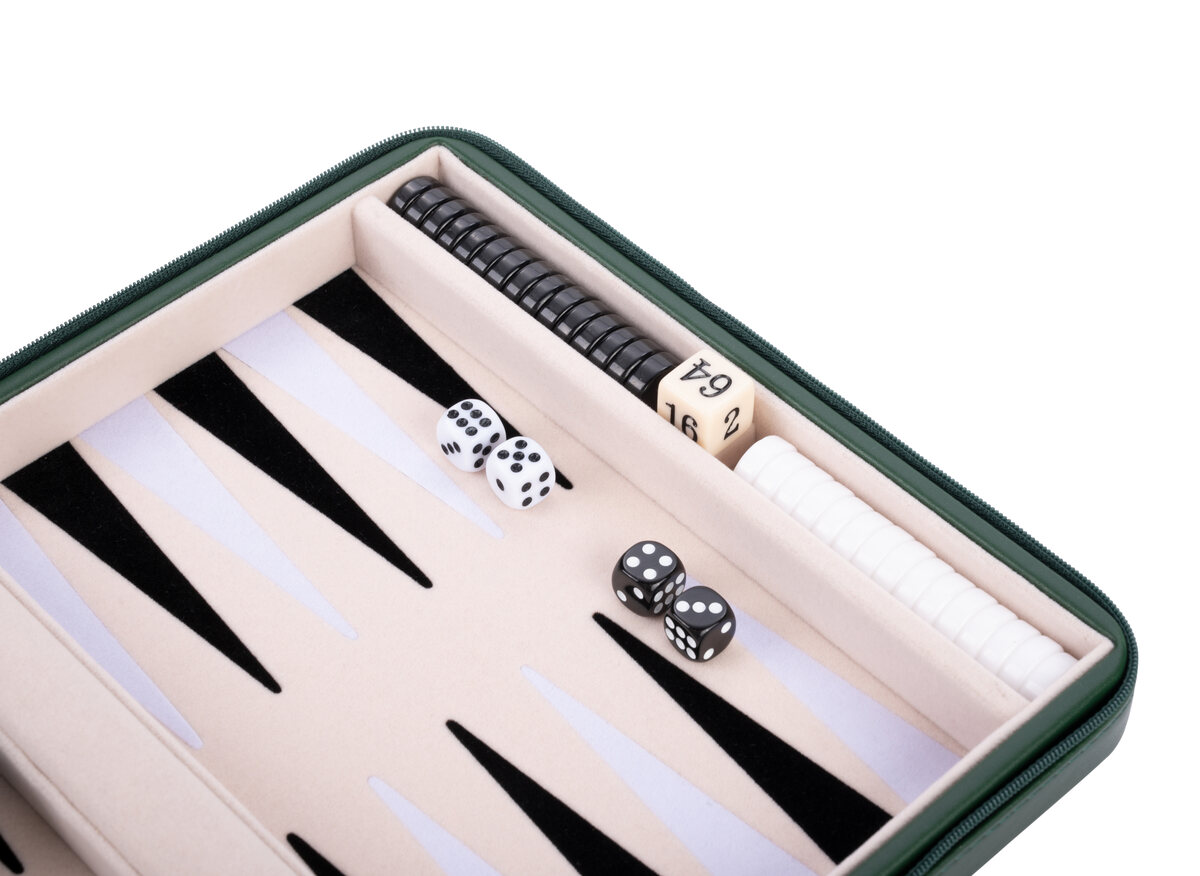 Engelhart 9 inch Backgammon Travel Set - Choice of colour - Masters Traditional Games Engelhart 9 inch Backgammon Travel Set - Choice of colour