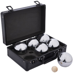 Jeu de Boules / Petanque Set - 6 Boules with Aluminium Case - Masters Traditional Games shop Jeu de Boules / Petanque Set - 6 Boules with Aluminium Case