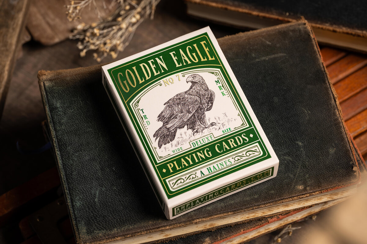 A. Haines Golden Eagle No. 7 Vintage Playing Cards - Standard Edition - Masters Traditional Games A. Haines Golden Eagle No. 7 Vintage Playing Cards - Standard Edition