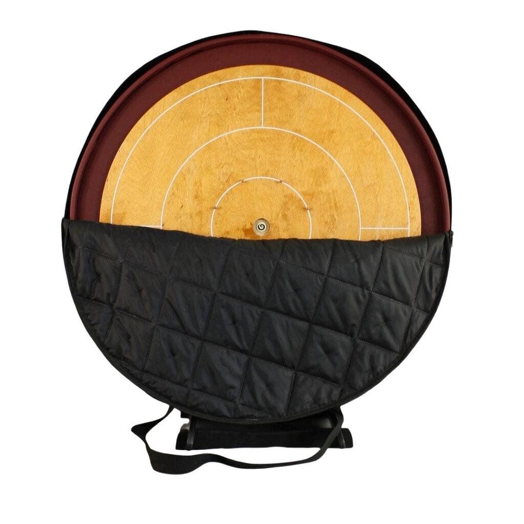 Padded Carry Bag for Round Crokinole and Woodestic Carrooka Boards - Masters Traditional Games Padded Carry Bag for Round Crokinole and Woodestic Carrooka Boards