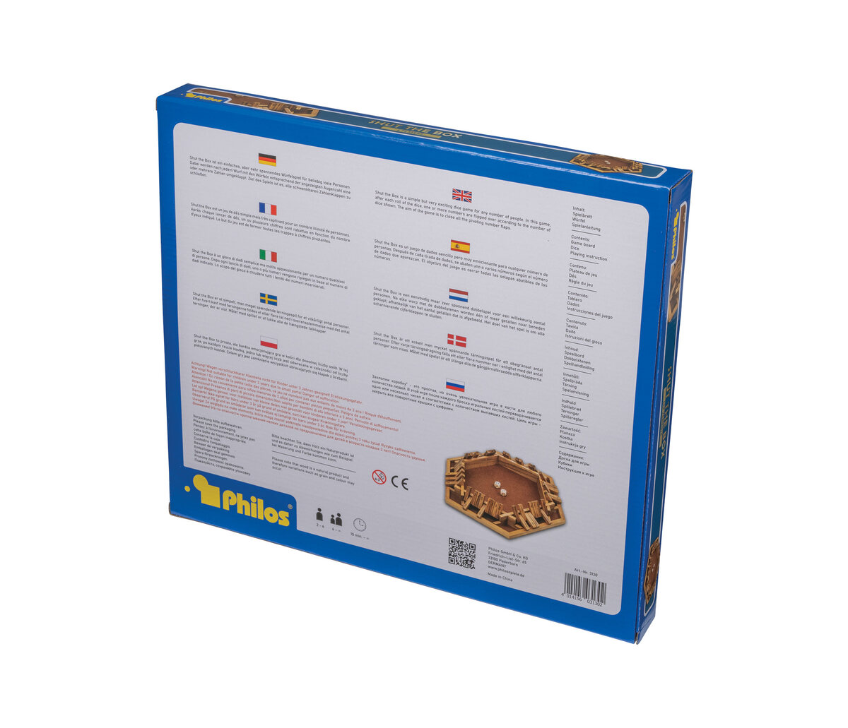 6 Player Shut the Box - 10 numbers - Masters Traditional Games 6 Player Shut the Box - 10 numbers