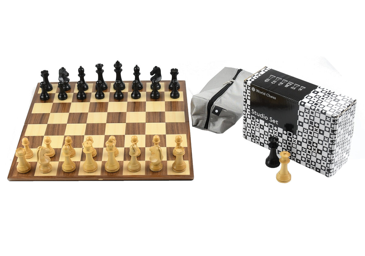 Official World Chess Studio Chess Set - Masters Traditional Games Official World Chess Studio Chess Set