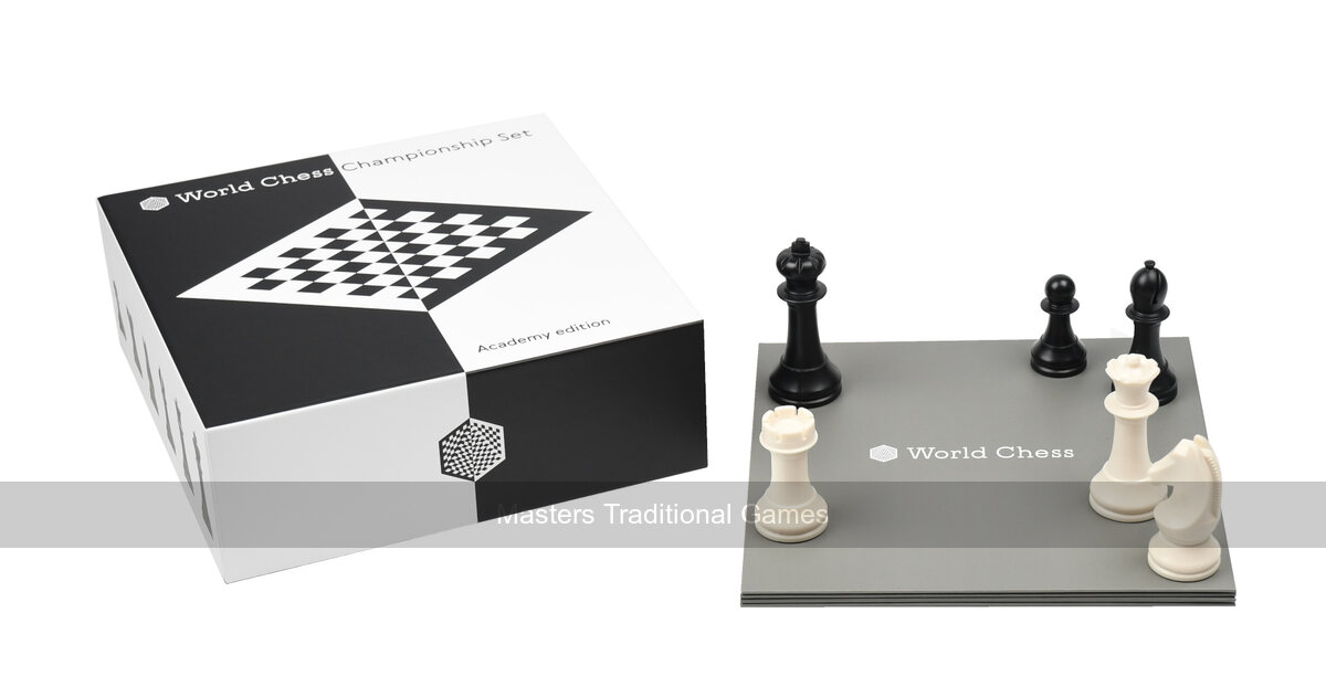 World Chess Championship Set (Academy Edition) - Masters Traditional Games shop World Chess Championship Set (Academy Edition)
