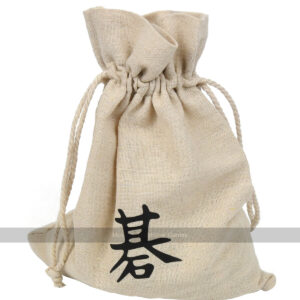 Linen Bags for Go Stones, Pair, 24 x 18cm
