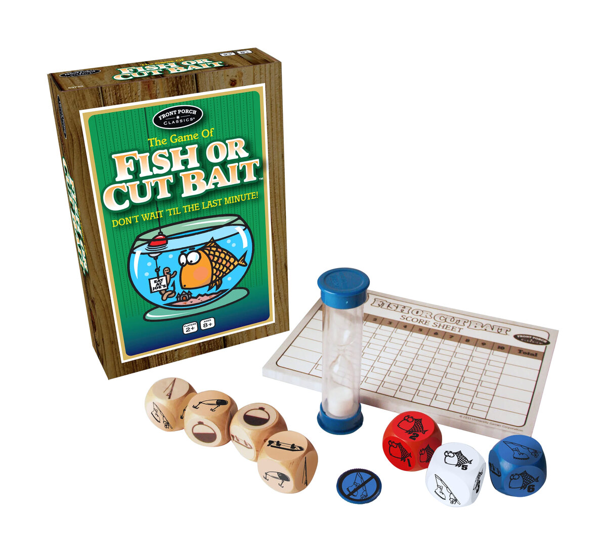 Fish or Cut Bait - Fast-Paced Dice Party Game - Masters Traditional Games shop Fish or Cut Bait - Fast-Paced Dice Party Game