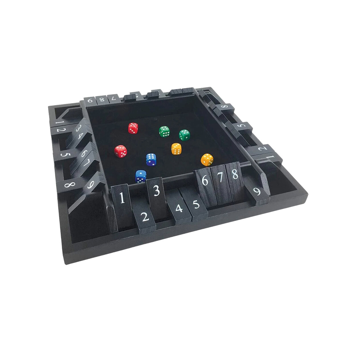 Front Porch Classics Shut The Box 4-Way Play - Masters Traditional Games Front Porch Classics Shut The Box 4-Way Play