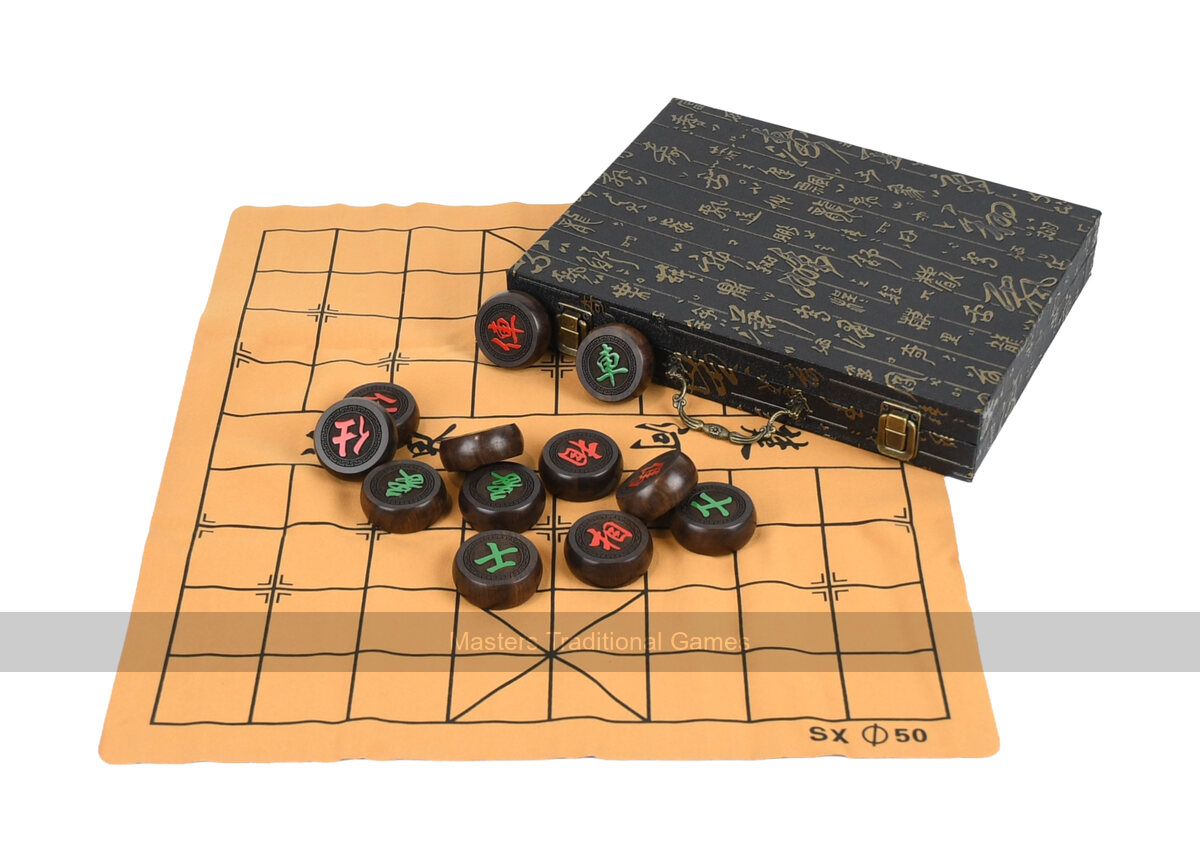 Xiang-Qi - Chinese Chess Set in Luxury Case - 50mm pieces - Masters Traditional Games Xiang-Qi - Chinese Chess Set in Luxury Case - 50mm pieces