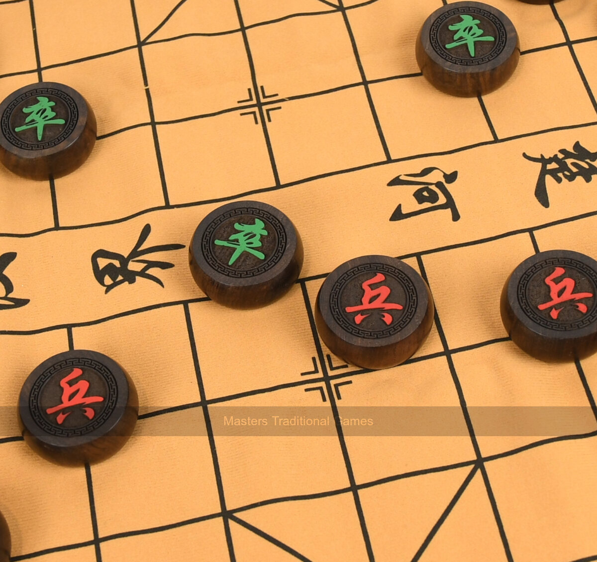 Xiang-Qi - Chinese Chess Set in Luxury Case - 50mm pieces - Masters Traditional Games Xiang-Qi - Chinese Chess Set in Luxury Case - 50mm pieces