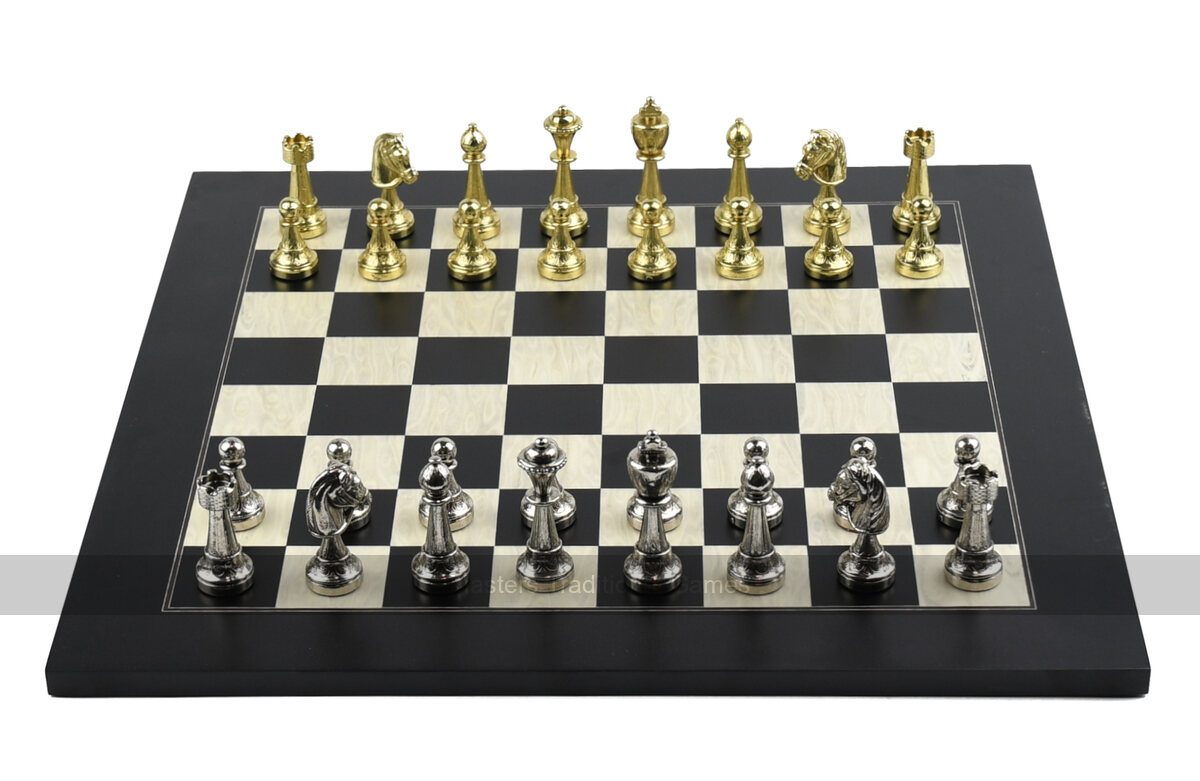 Italfama Metal Chessmen - Board not included - Masters Traditional Games Italfama Metal Chessmen - Board not included