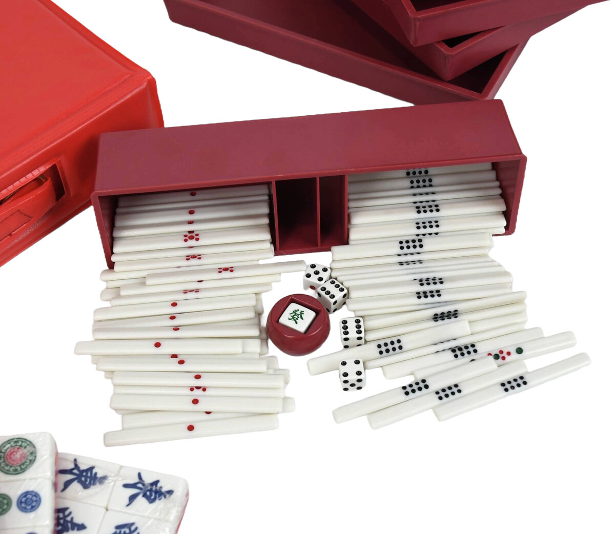 Mah Jong Set in PVC Case - Masters Traditional Games Mah Jong Set in PVC Case