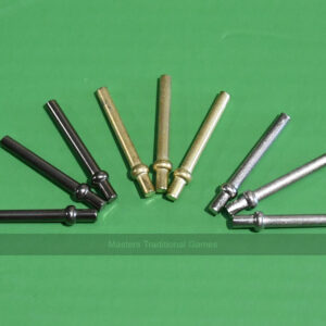 Set of 9 Metal Cribbage Pegs - Platinum, Gold & Silver