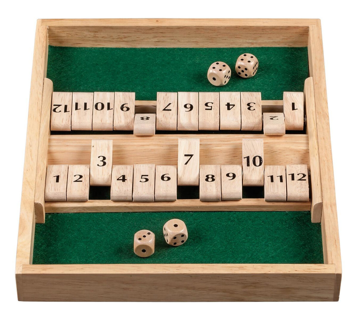 2 Player Shut the Box - 12 numbers - Masters Traditional Games shop 2 Player Shut the Box - 12 numbers