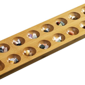Large 47cm Bamboo Kalaha / Mancala Game by Philos