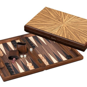 Philos 19-inch Wooden Mykonos Backgammon Set